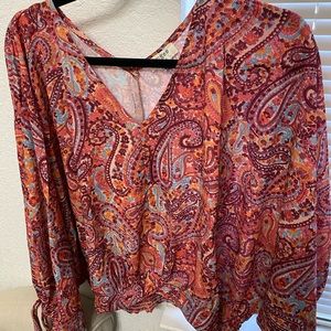 Brand new with tags umgee paisley shirt